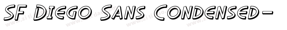 SF Diego Sans Condensed字体转换